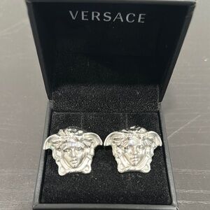 Versace Silver Medusa Cuff Links